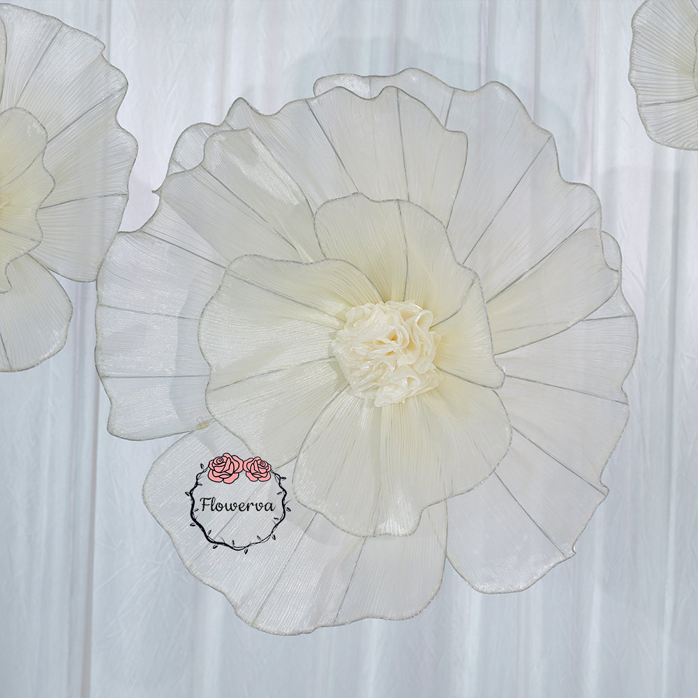 Flowerva Fabric Giant Flower Centerpiece Luxury Wedding & Event Decor