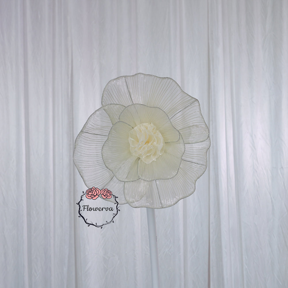 Flowerva Fabric Giant Flower Centerpiece Luxury Wedding & Event Decor
