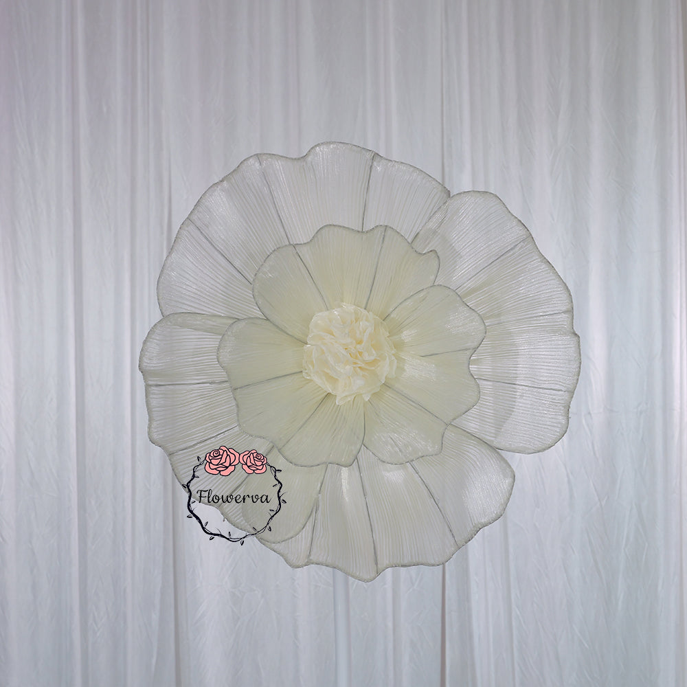 Flowerva Fabric Giant Flower Centerpiece Luxury Wedding & Event Decor