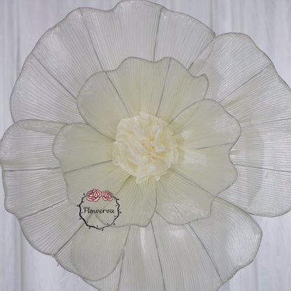 Flowerva Giant Tulle Flower Centerpiece Wedding & Event Decor