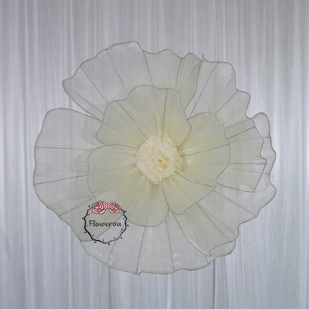 Flowerva Fabric Giant Flower Centerpiece Luxury Wedding & Event Decor