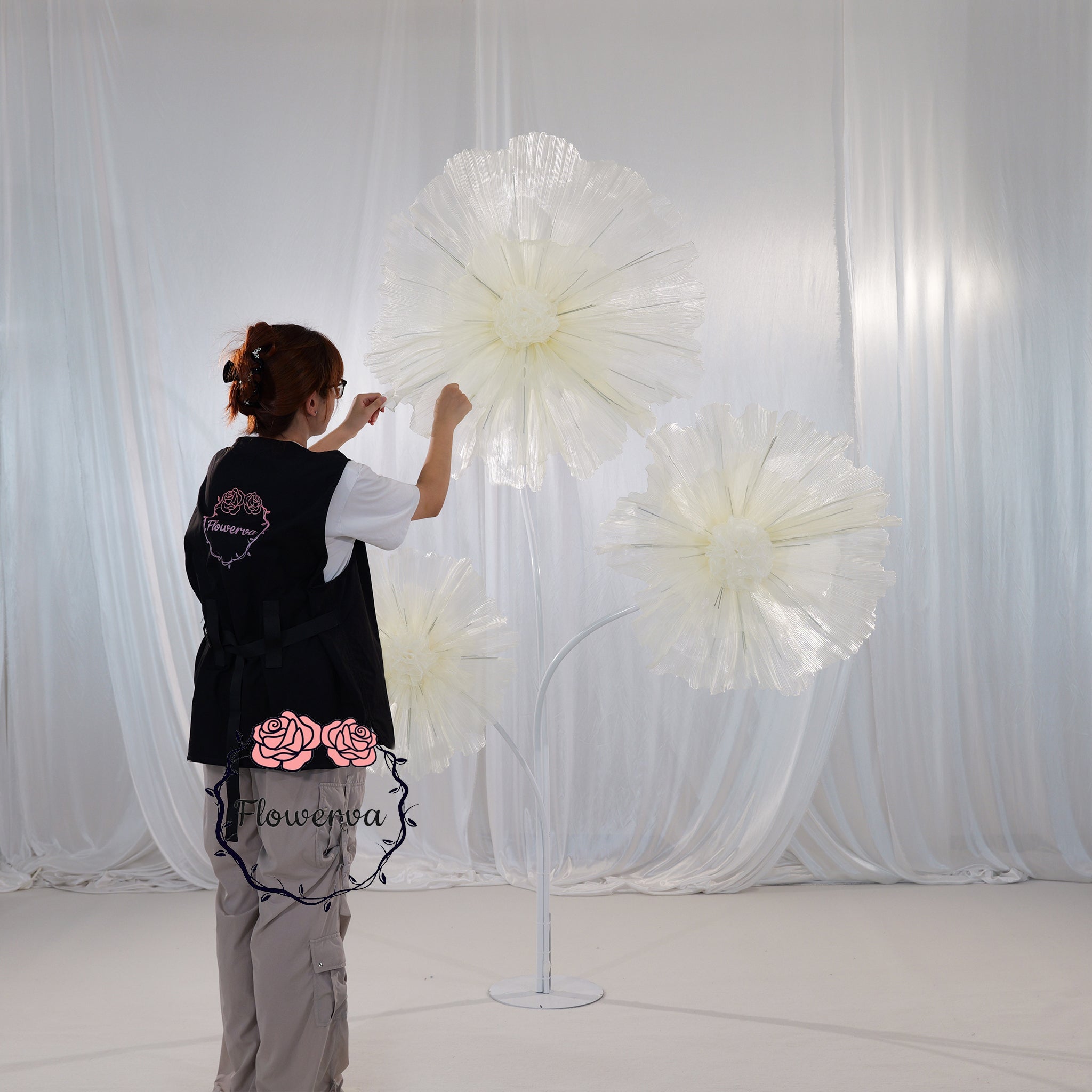 Flowerva Champagne Vein Silhouette Premium Decor
