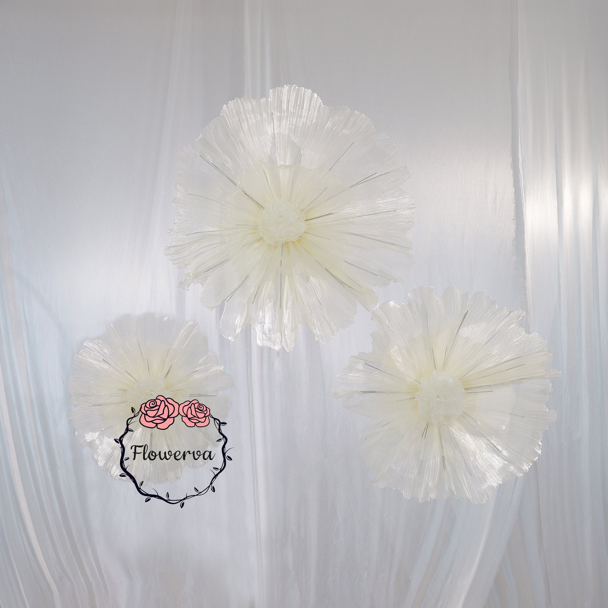 Flowerva Champagne Vein Silhouette Premium Decor