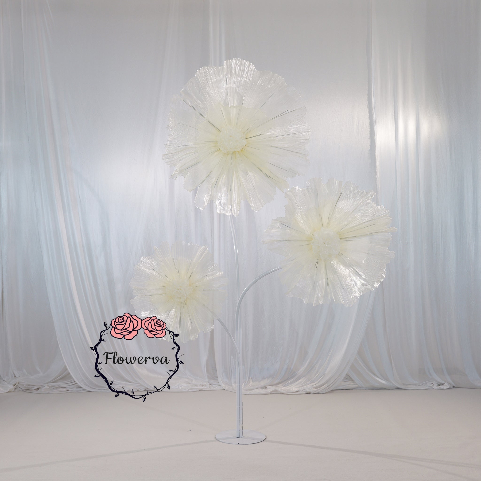 Flowerva Champagne Vein Silhouette Premium Decor