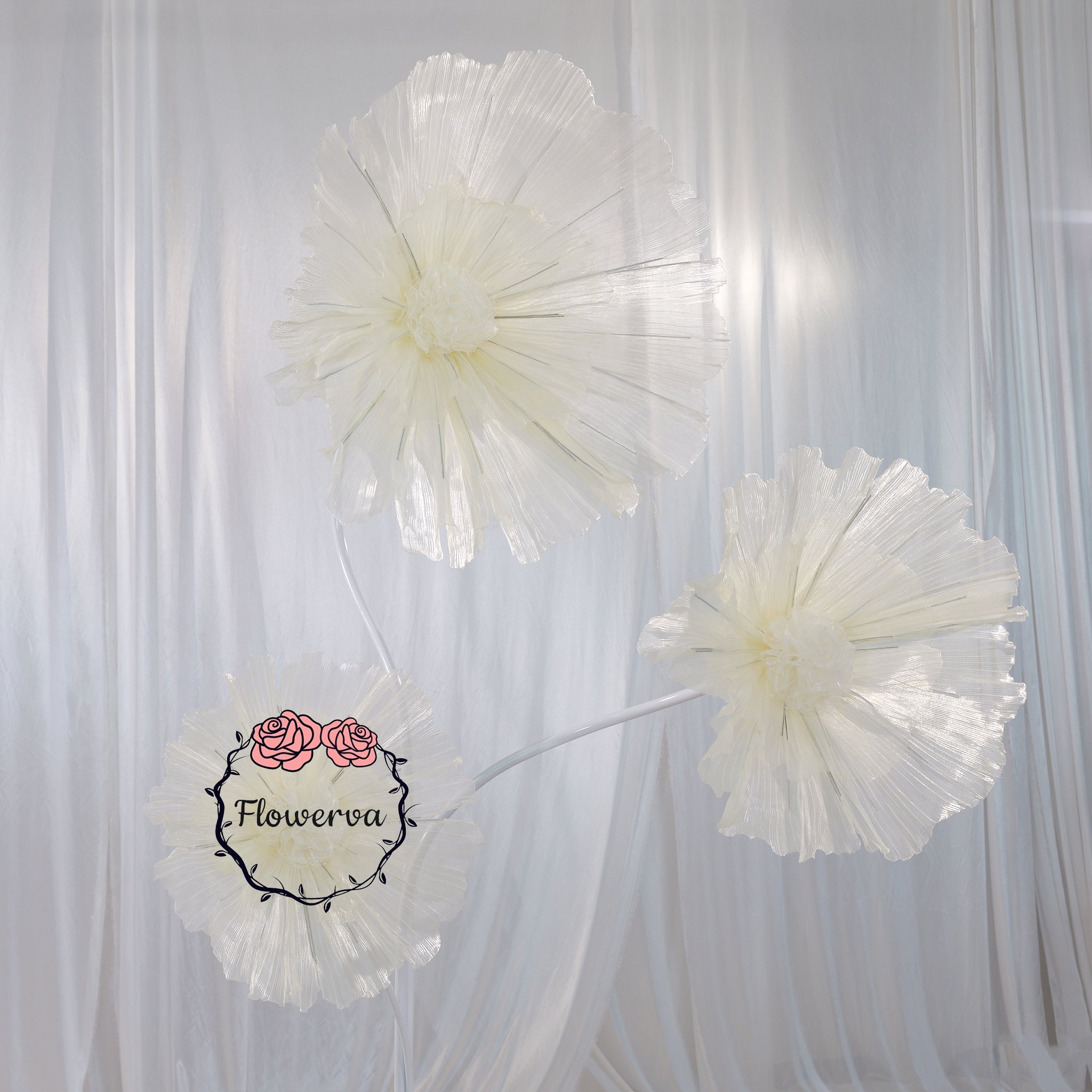 Flowerva Champagne Vein Silhouette Premium Decor