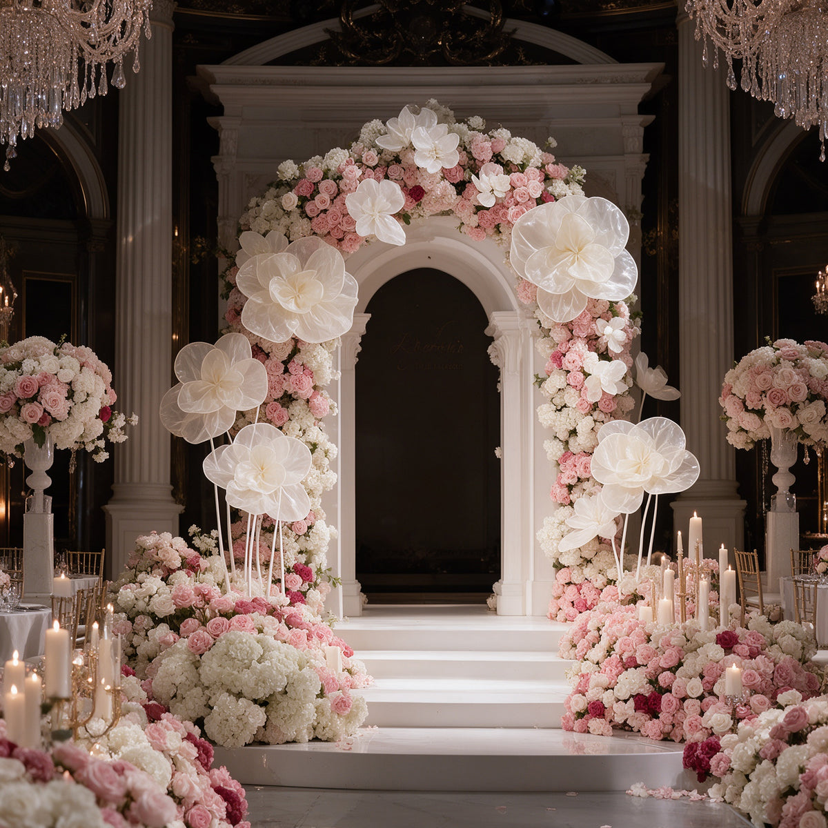 Flowerva Cloud Bloom Fabric Flower Wedding & Event Decor 80cm