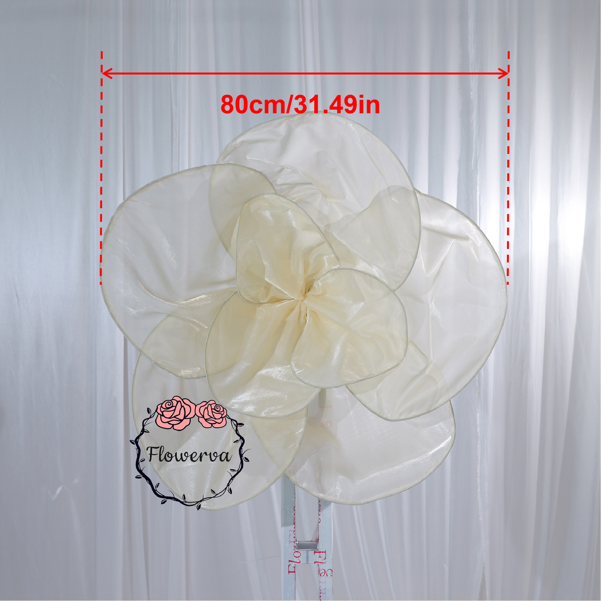 Flowerva Cloud Bloom Fabric Flower Wedding & Event Decor 80cm