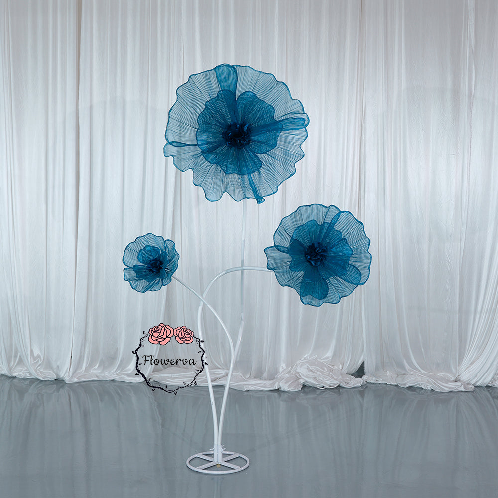 Flowerva Fabric Giant Flower Centerpiece Luxury Wedding & Event Decor