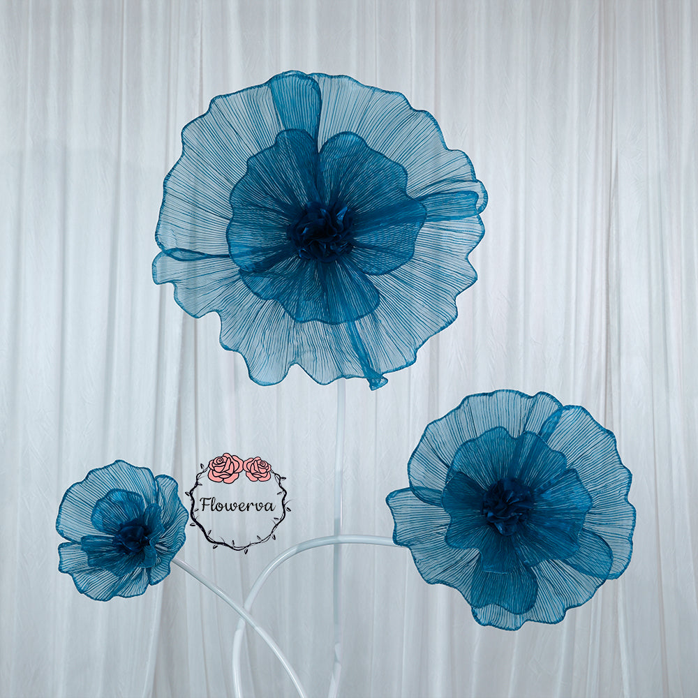 Flowerva Fabric Giant Flower Centerpiece Luxury Wedding & Event Decor