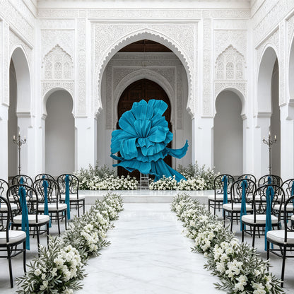 Flowerva Giant Blue Flying Sky Flower Shape Event Decor