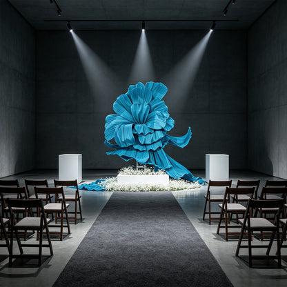 Flowerva Giant Blue Flying Sky Flower Shape Event Decor