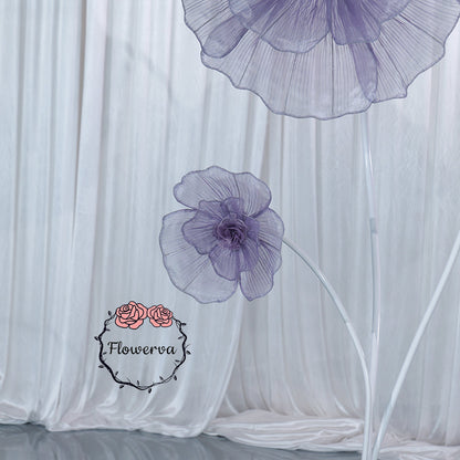 Flowerva Giant Tulle Flower Centerpiece Wedding & Event Decor