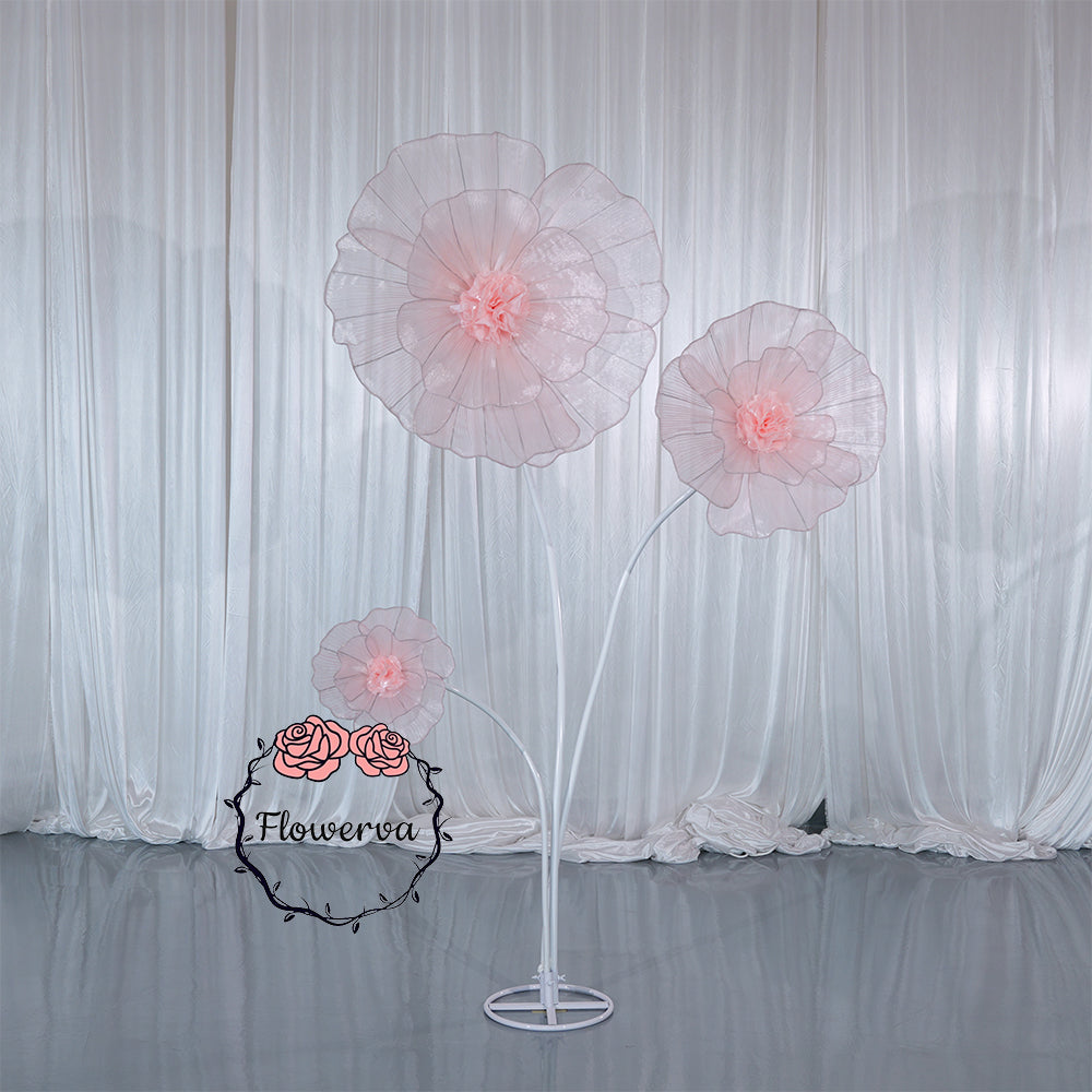 Flowerva Fabric Giant Flower Centerpiece Luxury Wedding & Event Decor
