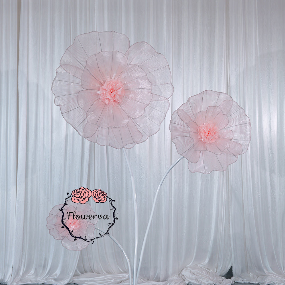 Flowerva Fabric Giant Flower Centerpiece Luxury Wedding & Event Decor
