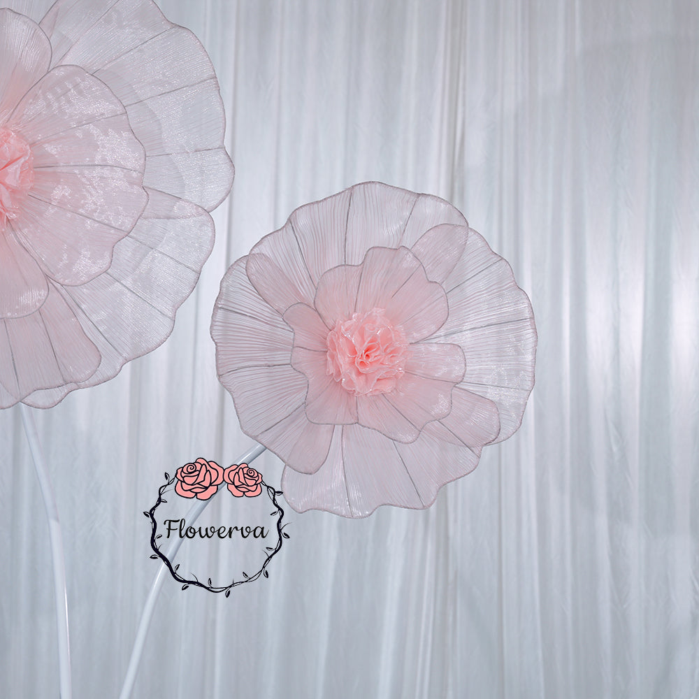 Flowerva Fabric Giant Flower Centerpiece Luxury Wedding & Event Decor
