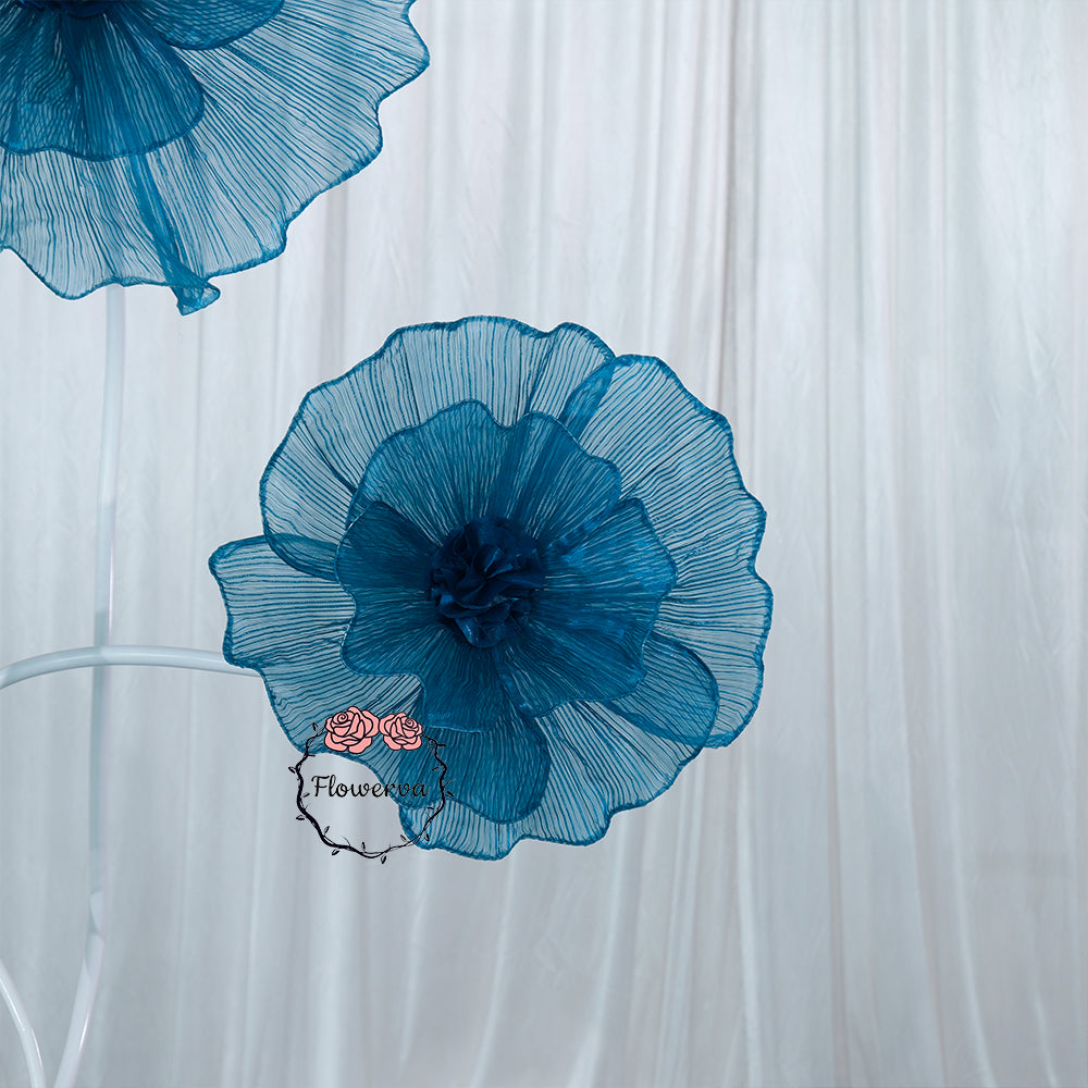 Flowerva Fabric Giant Flower Centerpiece Luxury Wedding & Event Decor