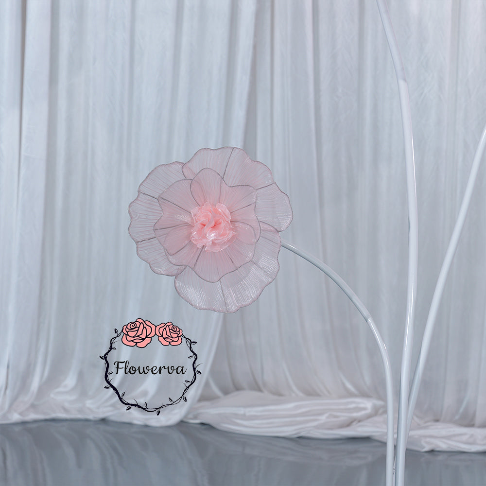 Flowerva Giant Tulle Flower Centerpiece Wedding & Event Decor