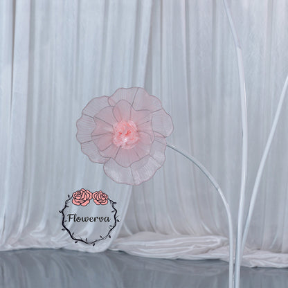 Flowerva Giant Tulle Flower Centerpiece Wedding & Event Decor