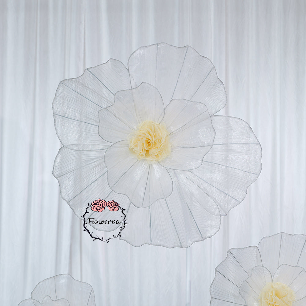 Flowerva Fabric Giant Flower Centerpiece Luxury Wedding & Event Decor