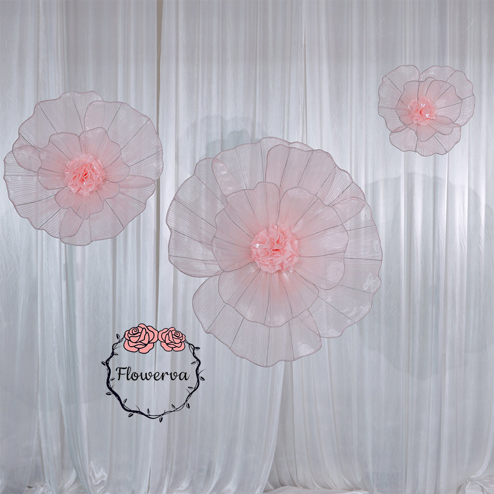 Flowerva Fabric Giant Flower Centerpiece Luxury Wedding & Event Decor