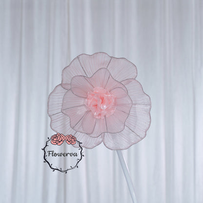 Flowerva Giant Tulle Flower Centerpiece Wedding & Event Decor