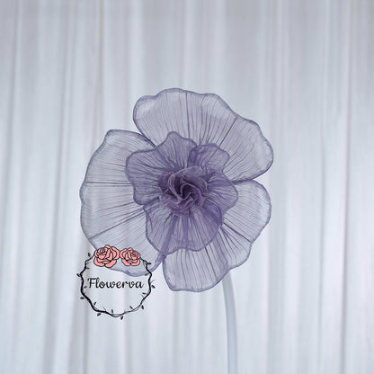 Flowerva Giant Tulle Flower Centerpiece Wedding & Event Decor