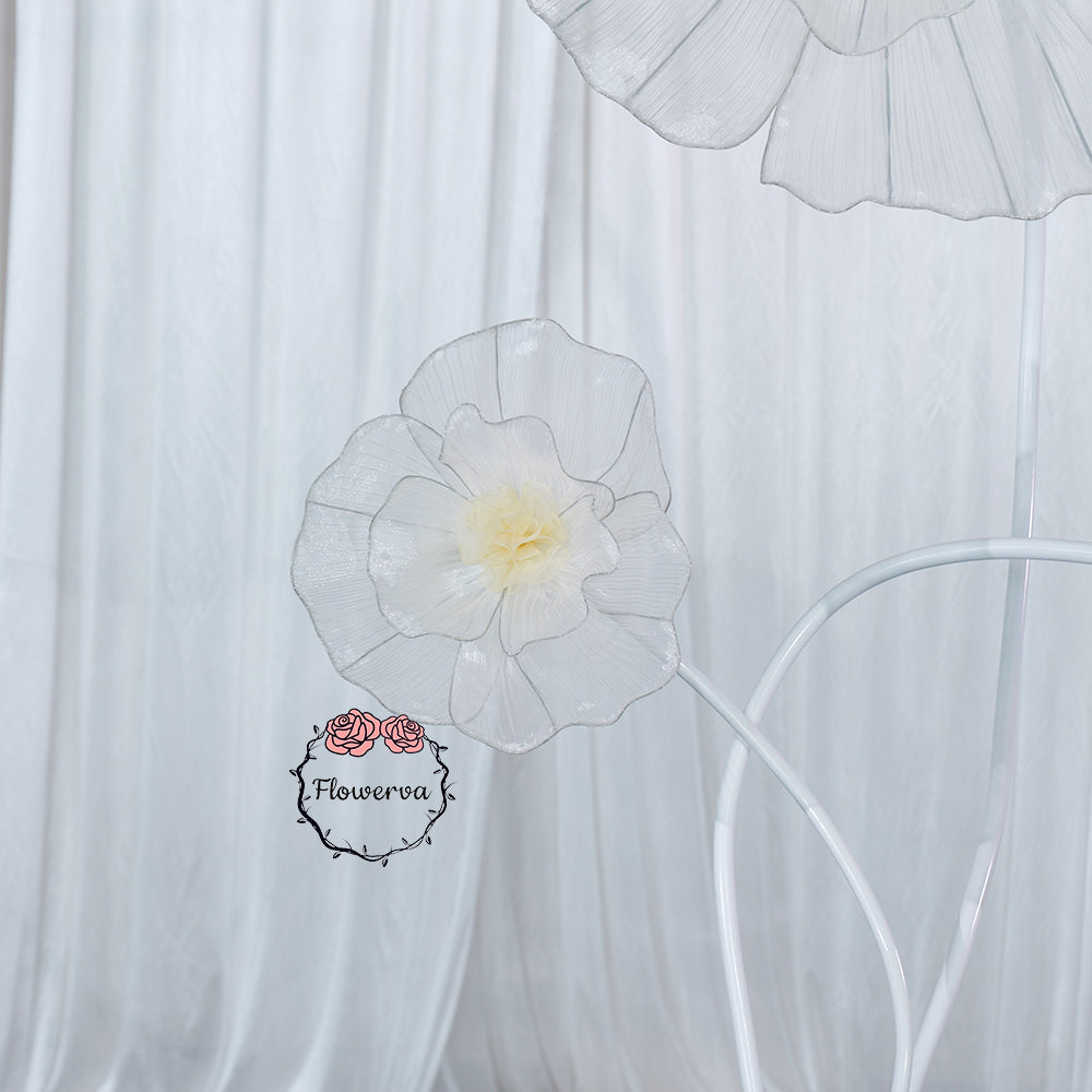 Flowerva Fabric Giant Flower Centerpiece Luxury Wedding & Event Decor