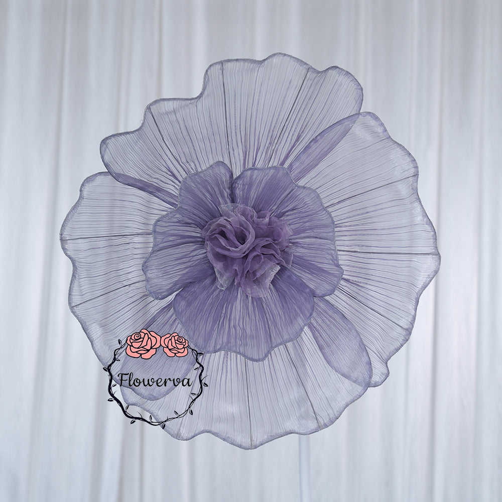 Flowerva Giant Tulle Flower Centerpiece Wedding & Event Decor