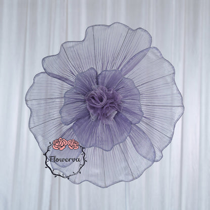 Flowerva Giant Tulle Flower Centerpiece Wedding & Event Decor