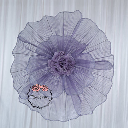 Flowerva Giant Tulle Flower Centerpiece Wedding & Event Decor