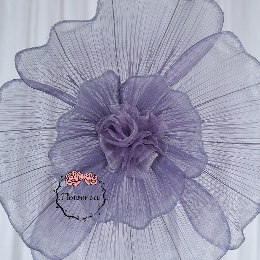 Flowerva Giant Tulle Flower Centerpiece Wedding & Event Decor
