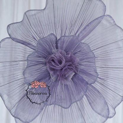 Flowerva Giant Tulle Flower Centerpiece Wedding & Event Decor