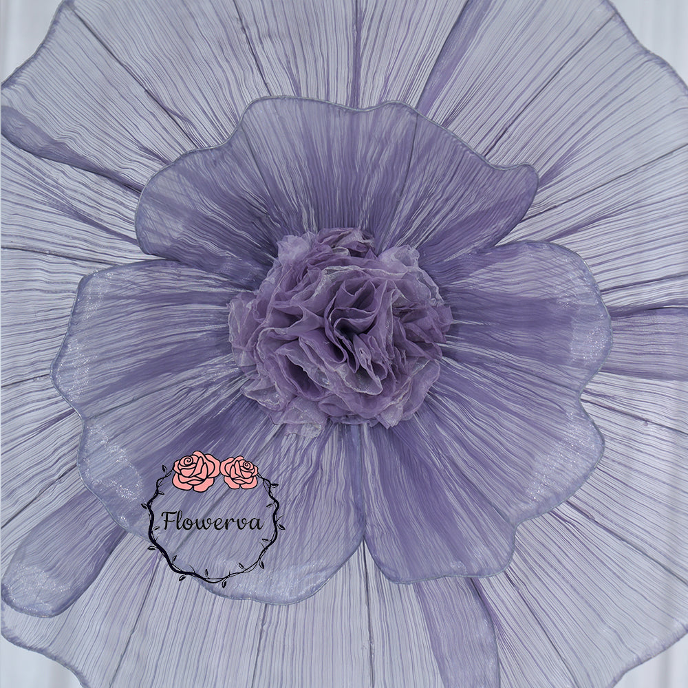 Flowerva Giant Tulle Flower Centerpiece Wedding & Event Decor