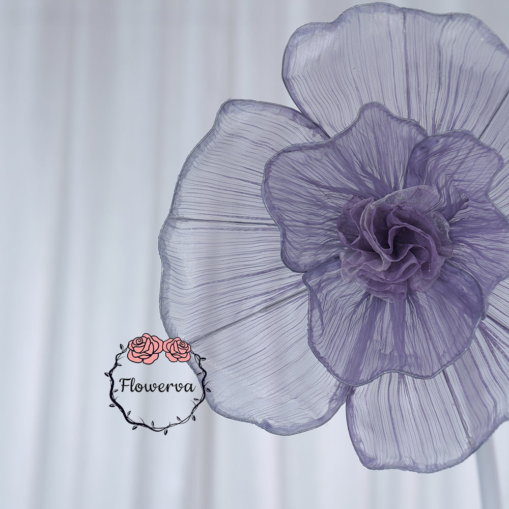 Flowerva Giant Tulle Flower Centerpiece Wedding & Event Decor