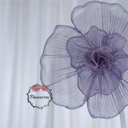 Flowerva Giant Tulle Flower Centerpiece Wedding & Event Decor