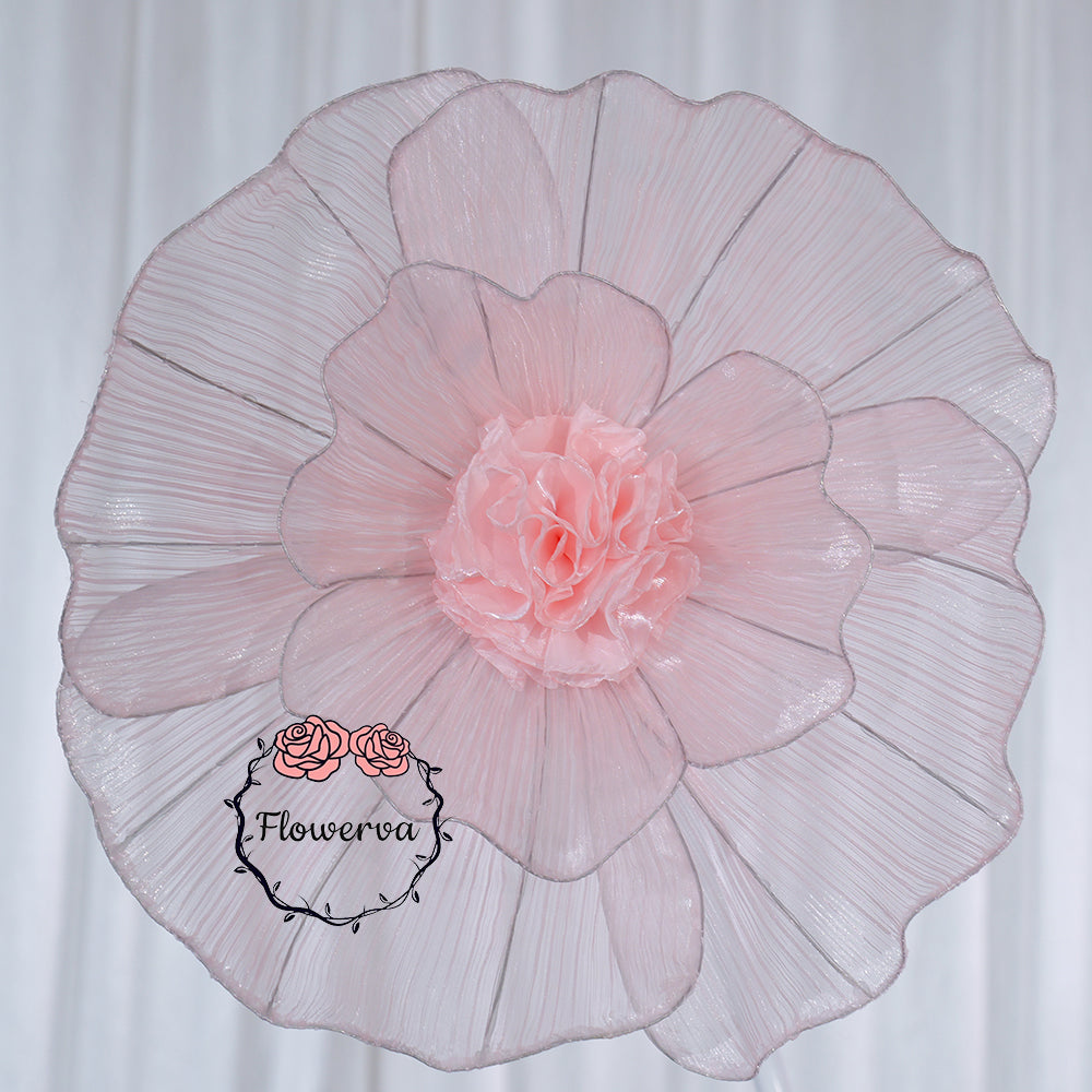 Flowerva Fabric Giant Flower Centerpiece Luxury Wedding & Event Decor