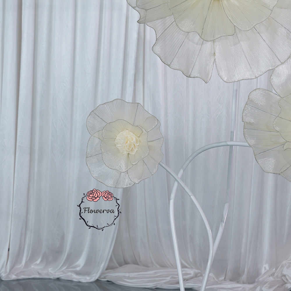 Flowerva Fabric Giant Flower Centerpiece Luxury Wedding & Event Decor