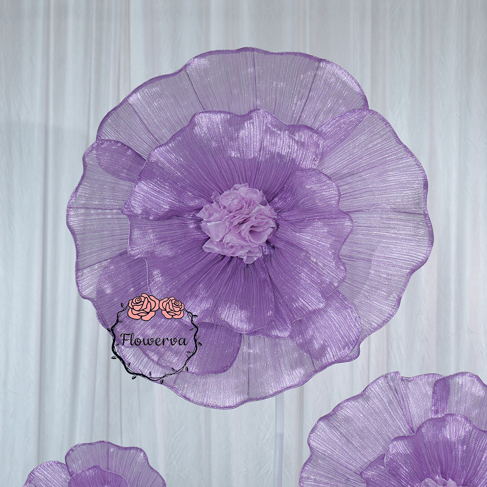 Flowerva Fabric Giant Flower Centerpiece Luxury Wedding & Event Decor