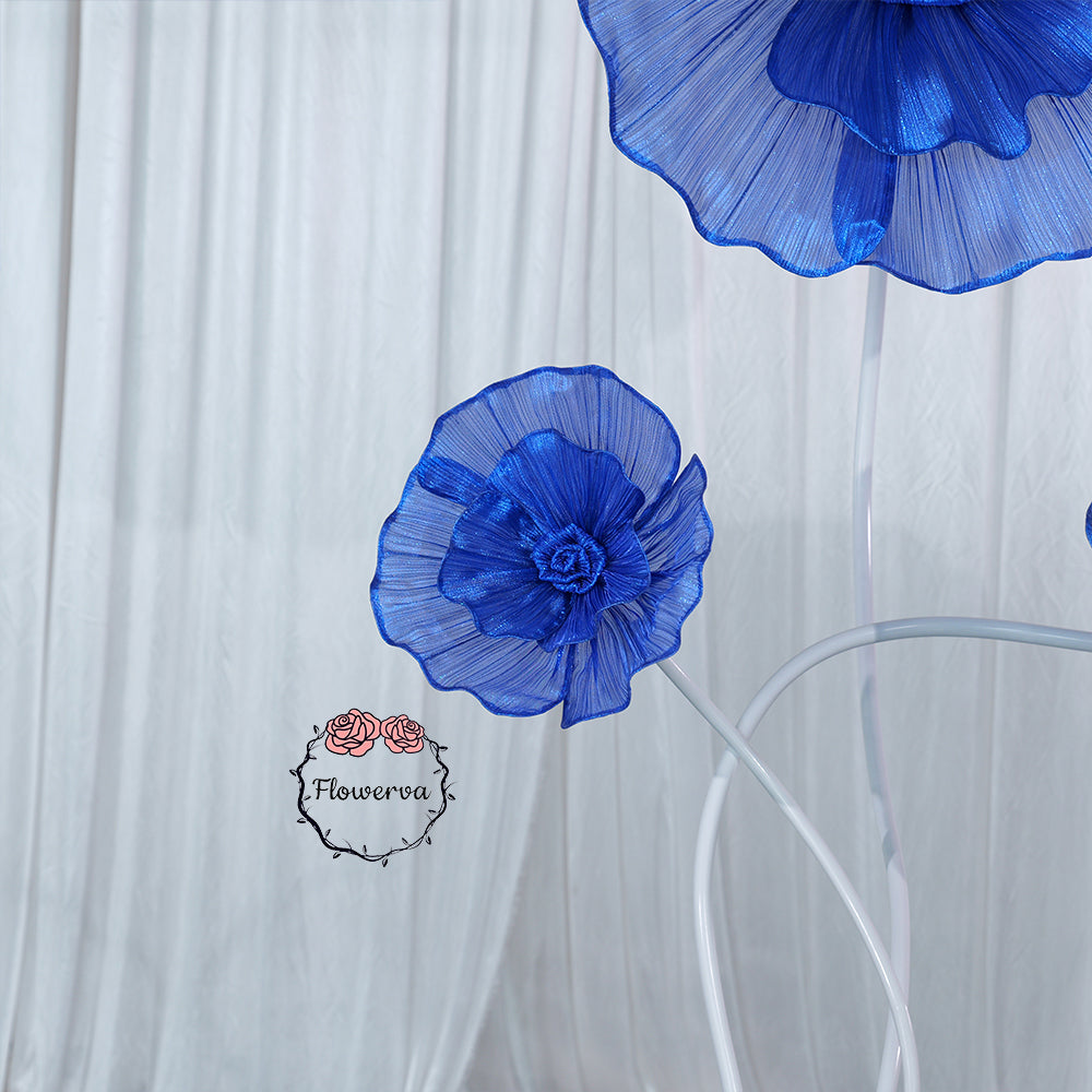 Flowerva Fabric Giant Flower Centerpiece Luxury Wedding & Event Decor