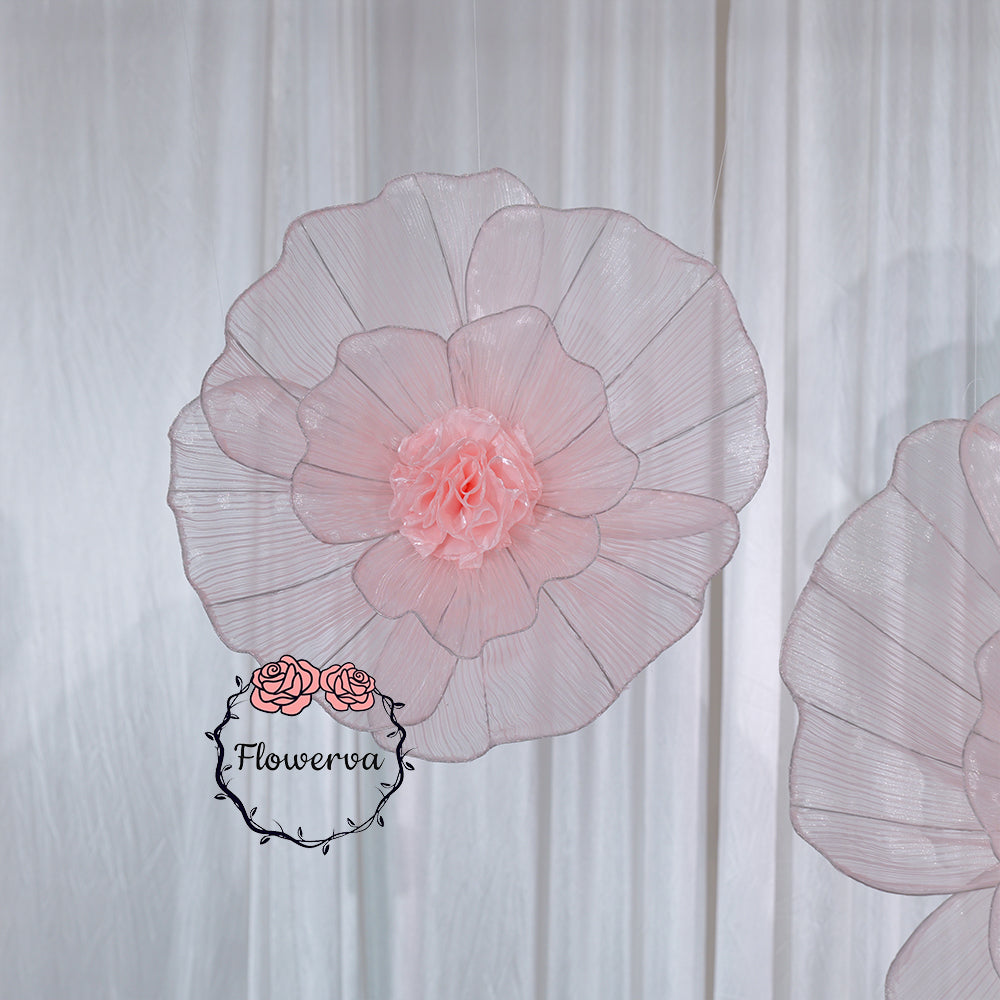 Flowerva Fabric Giant Flower Centerpiece Luxury Wedding & Event Decor