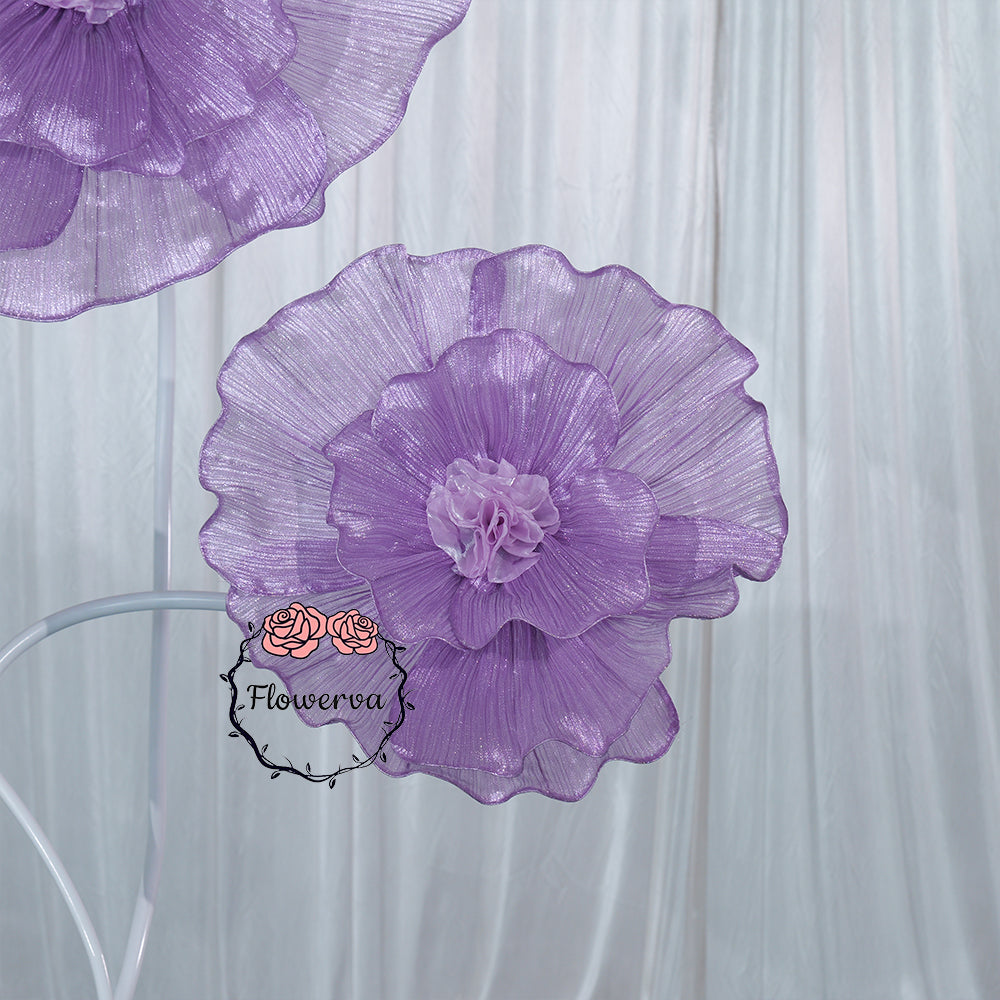 Flowerva Fabric Giant Flower Centerpiece Luxury Wedding & Event Decor
