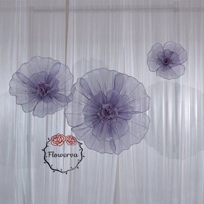 Flowerva Giant Tulle Flower Centerpiece Wedding & Event Decor