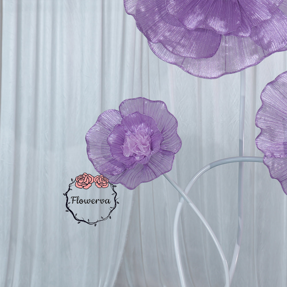 Flowerva Fabric Giant Flower Centerpiece Luxury Wedding & Event Decor