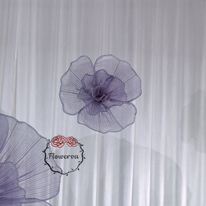 Flowerva Giant Tulle Flower Centerpiece Wedding & Event Decor