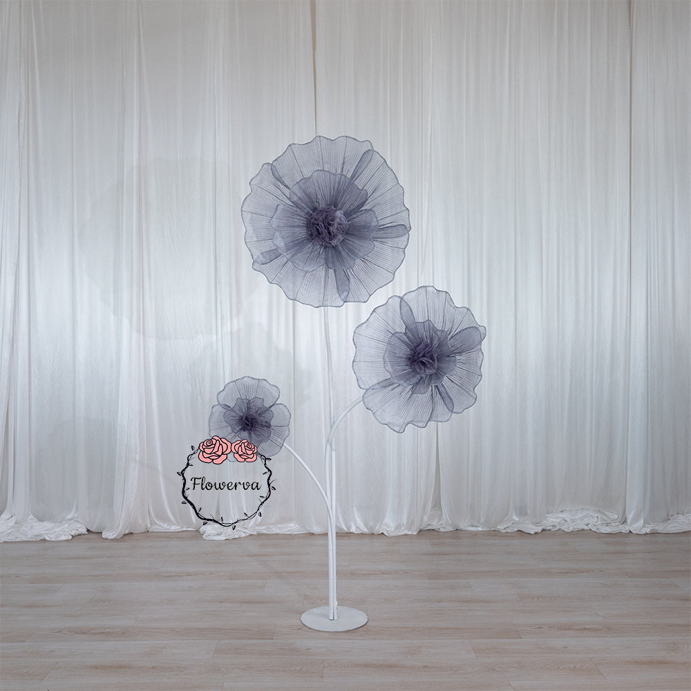 Flowerva Fabric Giant Flower Centerpiece Luxury Wedding & Event Decor