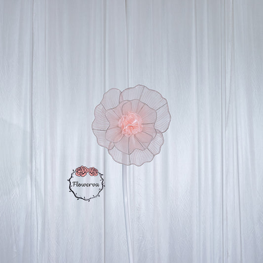 Flowerva Giant Tulle Flower Centerpiece Wedding Decor Light Pink
