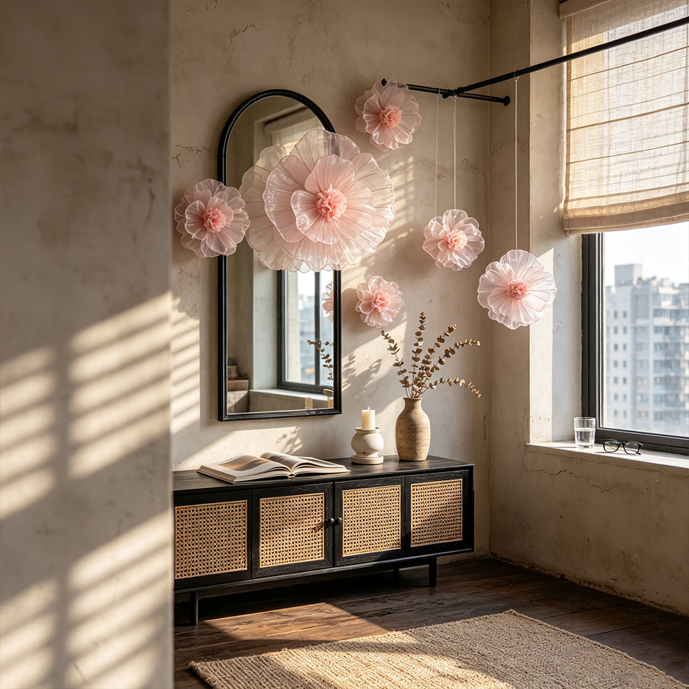 Flowerva Fabric Giant Flower Centerpiece Luxury Wedding & Event Decor