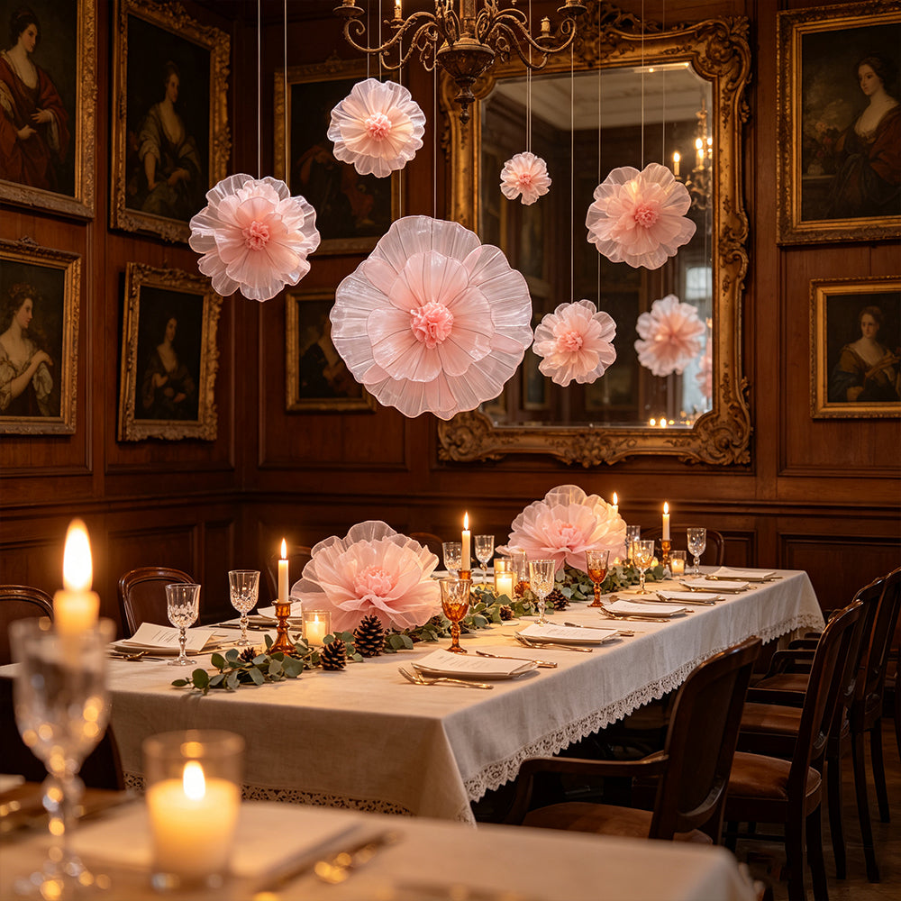 Flowerva Fabric Giant Flower Centerpiece Luxury Wedding & Event Decor