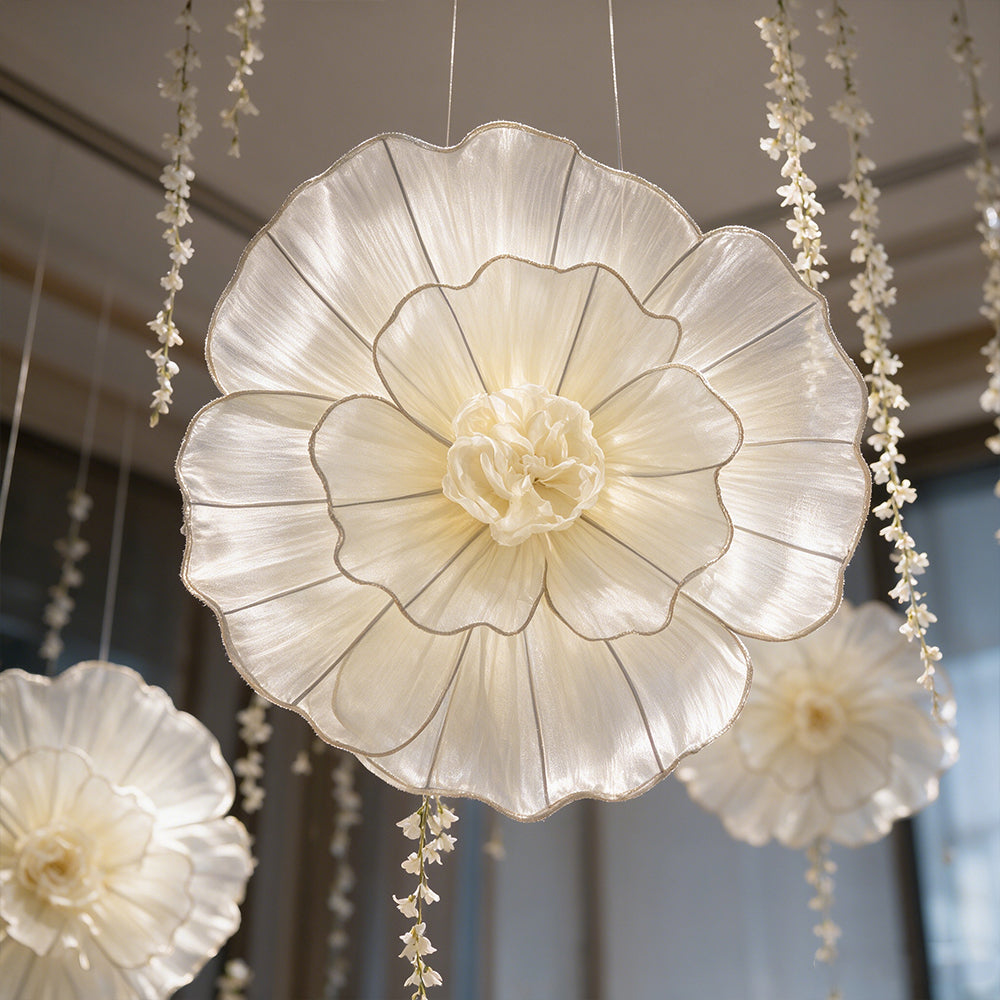Flowerva Fabric Giant Flower Centerpiece Luxury Wedding & Event Decor