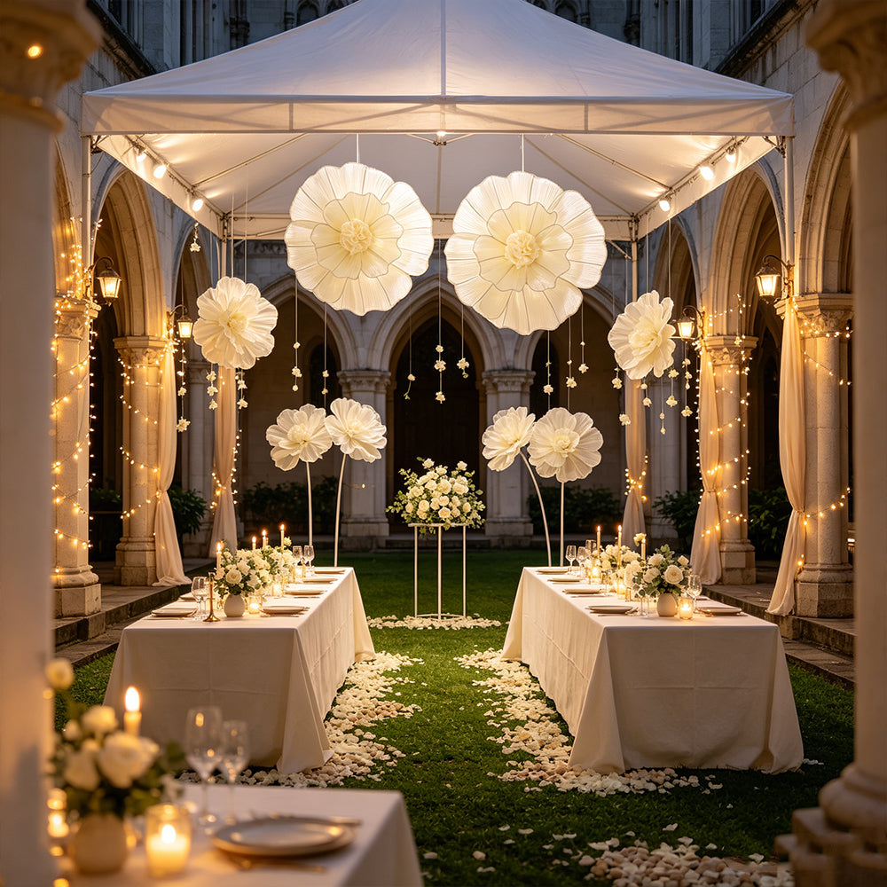 Flowerva Fabric Giant Flower Centerpiece Luxury Wedding & Event Decor